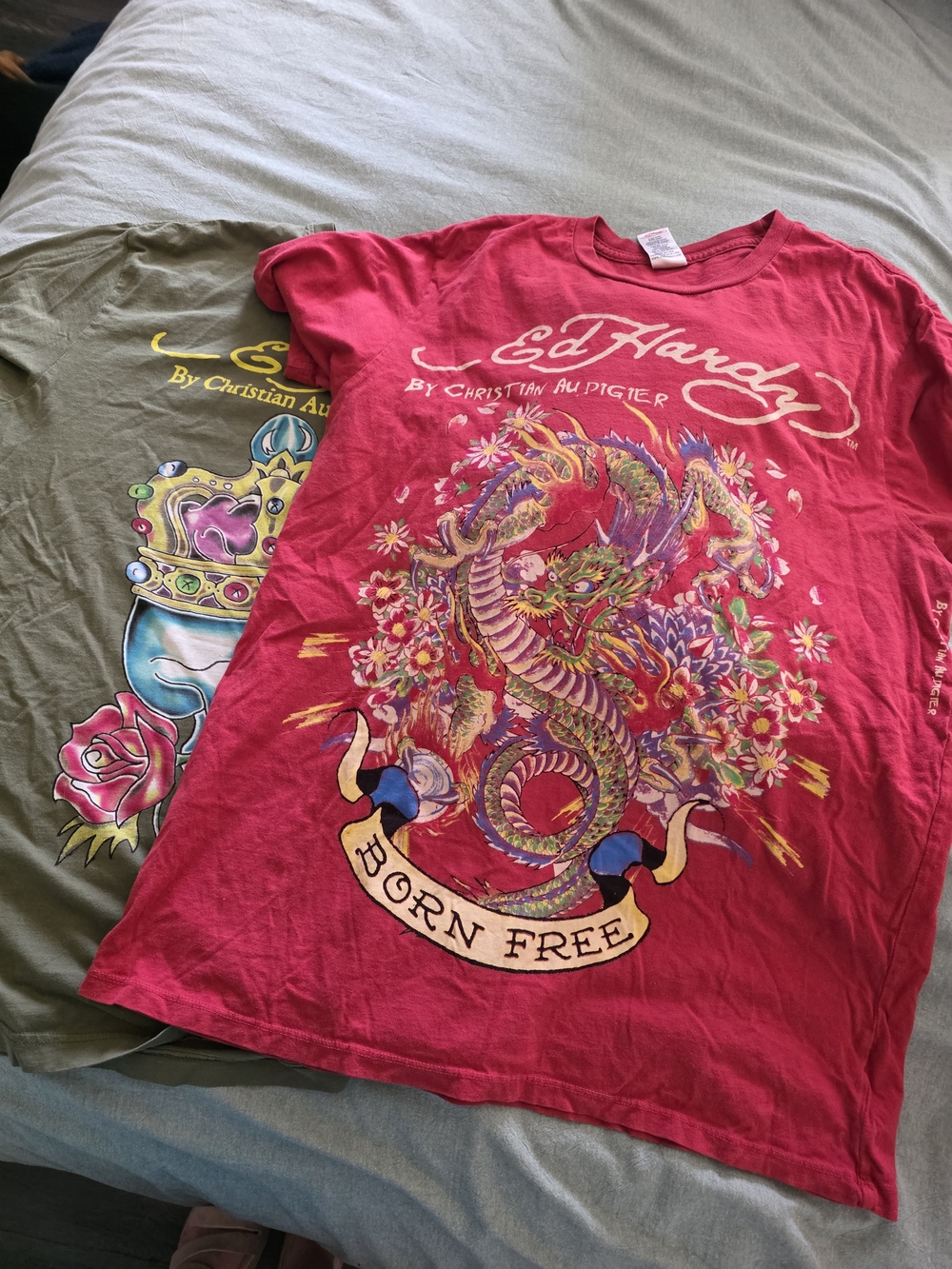 Ed Hardy Graphic Tees, L